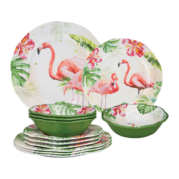 Tropical 2024 melamine dinnerware